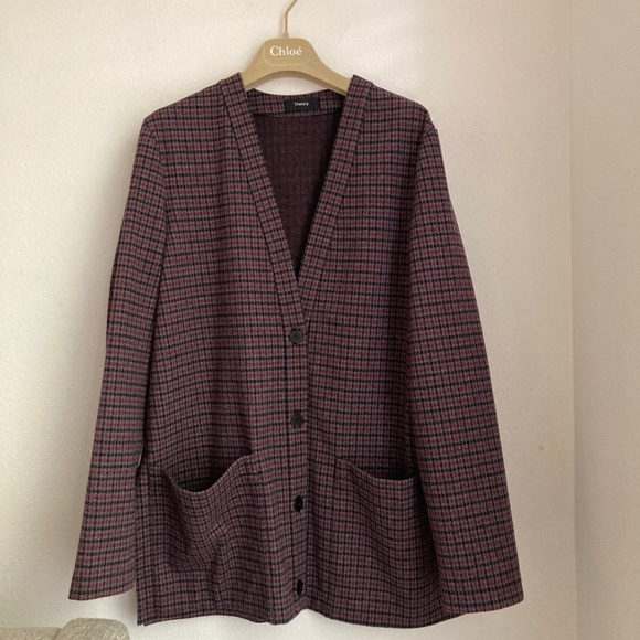 Theory houndstooth soft blazer - Picture 2 of 6
